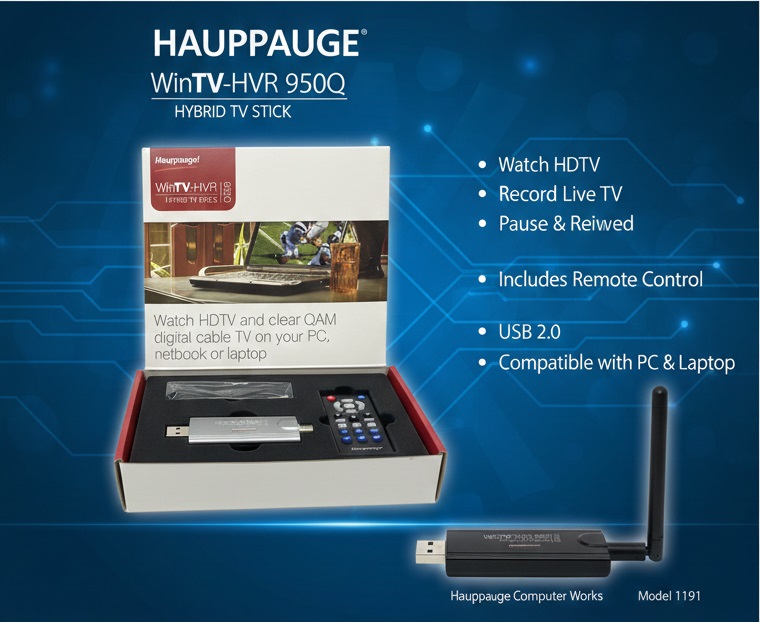 Hauppauge Computer Works 1191 HVR950Q HDTV Stick